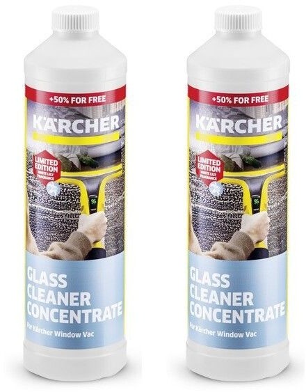 Doppelpackung Kärcher Class Cleaner Glassreiniger Konzentrat Fensterreinigermittel 150 ml