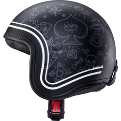 Caberg Freeride Tattoo, Jethelm - Matt Schwarz/Weiß/Grau - XL
