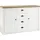 Home Affaire Sideboard HOME AFFAIRE "Beauvais", weiß (weiße pinie, applikation eichefarben dekor), B:130cm H:86cm T:43cm, Holzwerkstoff, Sideboards, Sideboard, Breite ca. 130 cm