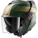 Shark OXO Sikter Klapphelm - Matt Grün/Gold/Schwarz / XL