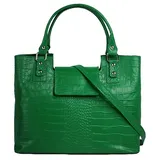 Cluty Henkeltasche Leder Grün