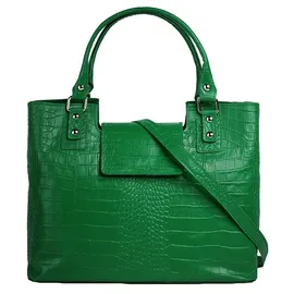 Cluty Henkeltasche Leder Grün