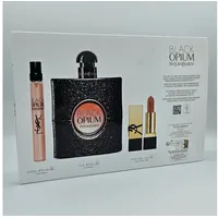 YVES SAINT LAURENT Eau de Parfum YSL Black Opium Eau de Parfum 90 ml + EDP 10 ml + Lippenstift 1,3 g