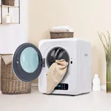 Kompakter Abluft-wäschetrockner 3 Kg/4 Kg – 850 W – Edelstahl-wäschetrockner Mit Led-display Und 6 Programmen – Weiß