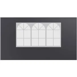 24move Seitenteile für Pavillon 2 Stück 2 x 3 m Grau