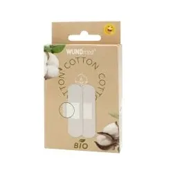 WUNDmed® Wundpflaster Cotton aus Baumwolle 02-105 , 1 Packung = 10 Stück (19 x 63 mm)