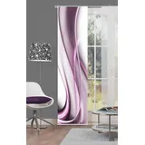 Home Fashion SCHIEBEVORHANG DEKOSTOFF Digitaldruck ONDA, Stoff, Beere, 245 x 60 cm