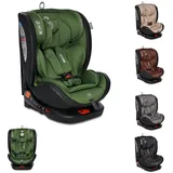 Lorelli Kindersitz Ares i-Size (40-150cm) Isofix, verstellbar, Sitz 360° drehbar grün