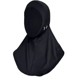 UNDER ARMOUR Sport Hijab Kopftuch Damen black/black/silver M/L