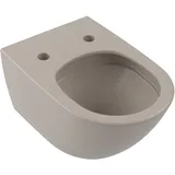 Villeroy & Boch Antao Tiefspül-WC spülrandlos wandhängend, mit TwistFlush, Almond CeramicPlus 4674T0AM