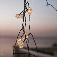 Licht-Erlebnisse Lichterkette Solar 266,6 cm Schwarz