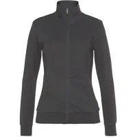 bench. loungewear Sweatjacke Damen anthrazit meliert Gr.52/54