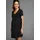 NEUN MONATE Umstandskleid Kurzes Schwangerschafts-Jerseykleid, Minikleid Auschnitt in Wickeloptik schwarz 36/38