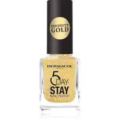 Dermacol Infinity 5 Day Stay langanhaltender Nagellack Farbton 63 Gold 11 ml