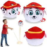 TY PAW Patrol Marshall Plüschball, hüpfendes BEANIE BOUNCERS Maskottchen, Geschicklichkeitsspielzeug 10 cm - Weiß
