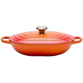 Le Creuset Oblong Signature 31 cm oval ofenrot