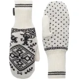 KARI TRAA Saga Knit Fäustlinge Off White M
