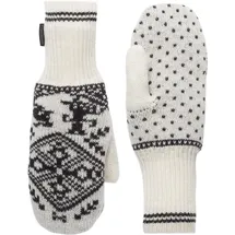 KARI TRAA Saga Knit Fäustlinge Off White M
