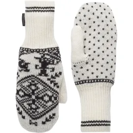 KARI TRAA Saga Knit Fäustlinge Off White M