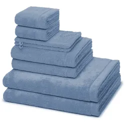 Cawö Lifestyle Handtuch-Set - 8-teilig Sky Grau 