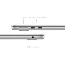 Apple MacBook Air 13.6 M3 10-Core GPU 24GB 2TB SSD 70W – BTO MRXR3D/A silber,