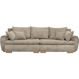 Home Affaire Big-Sofa HOME AFFAIRE "Katja, B: 275 cm - OTTO. Verlässliche Qualität.", grau (taupe), B:275cm T:108cm, 100% Polyester, Sofas, Big-Sofa, Mega-Sofa mit 4 Zierkissen