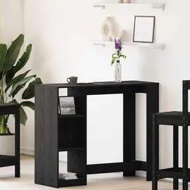 vidaXL Bartisch 124 x 46 x 103,5 cm Schwarz