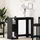 vidaXL Bartisch 124 x 46 x 103,5 cm Schwarz