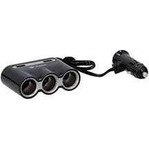 Dunlop 3-fach Steckdose 12/24 V mit 2 x USB schwarz