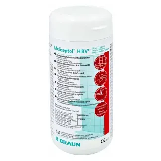 B. Braun Meliseptol® HBV Desinfektionstücher, Zur schnellen Wischdesinfektion, Spenderbox mit 100 Stück