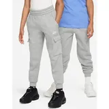 Nike Kinder Trainingshose Club Fleece Cargo Pants FD3012-063 128-137 - Dk Grey Heather/Base Grey/White