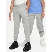 Nike Kinder Trainingshose Club Fleece Cargo Pants FD3012-063 128-137 - Dk Grey Heather/Base Grey/White