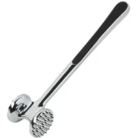 KESPER Fleischklopfer Edelstahl 20,5 cm Schwarz/Silber/Weiß