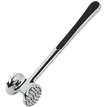 KESPER Fleischklopfer Edelstahl 20,5 cm Schwarz/Silber/Weiß