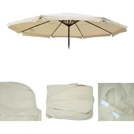 MCW Ersatz-Bezug für Sonnenschirm Carpi Pro Ø 5 m Polyester Weiß