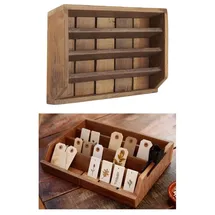 ib laursen Holzkiste Unika Shaker 35 x 24 cm 4-tlg. braun