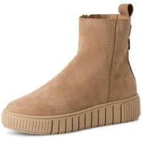 TAMARIS Damen Stiefelette Leder Wechselfußbett; CAMEL, EU 41