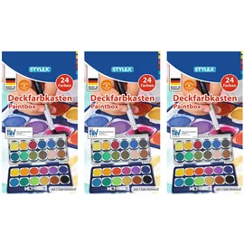 Stylex Deckfarbkasten 24 St. Blau