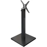 GGM Möbel Bistro Stehtischgestell | Klappbar | B:T 50 x 50 cm | Säule: 8 x 105 cm | Schwarz | Gastro Stehtischgestell, Stehtischgestell klappbar, Bartischgestell
