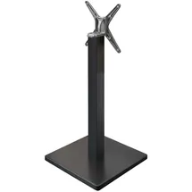 GGM Möbel Bistro Stehtischgestell | Klappbar | B:T 50 x 50 cm | Säule: 8 x 105 cm | Schwarz | Gastro Stehtischgestell, Stehtischgestell klappbar, Bartischgestell