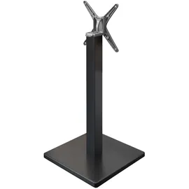 GGM Möbel Bistro Stehtischgestell | Klappbar | B:T 50 x 50 cm | Säule: 8 x 105 cm | Schwarz | Gastro Stehtischgestell, Stehtischgestell klappbar, Bartischgestell