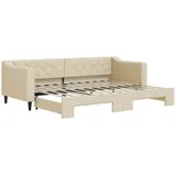 vidaXL Tagesbett 80 x 200 cm Creme