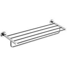 Brillantbad BOMEGA Handtuchablage Messing Chrom poliert 655x110x200 mm für Bad & Küche >> zum Bohren