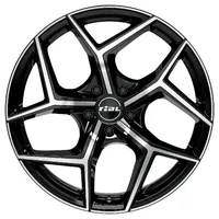 Rial Salento Diamant-schwarz-frontpoliert Alufelge schwarz