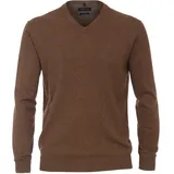 CasaModa V-Ausschnitt-Pullover Braun M