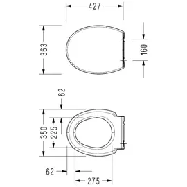 bb bäder boutique Alpha WC-Sitz Duroplast Weiß