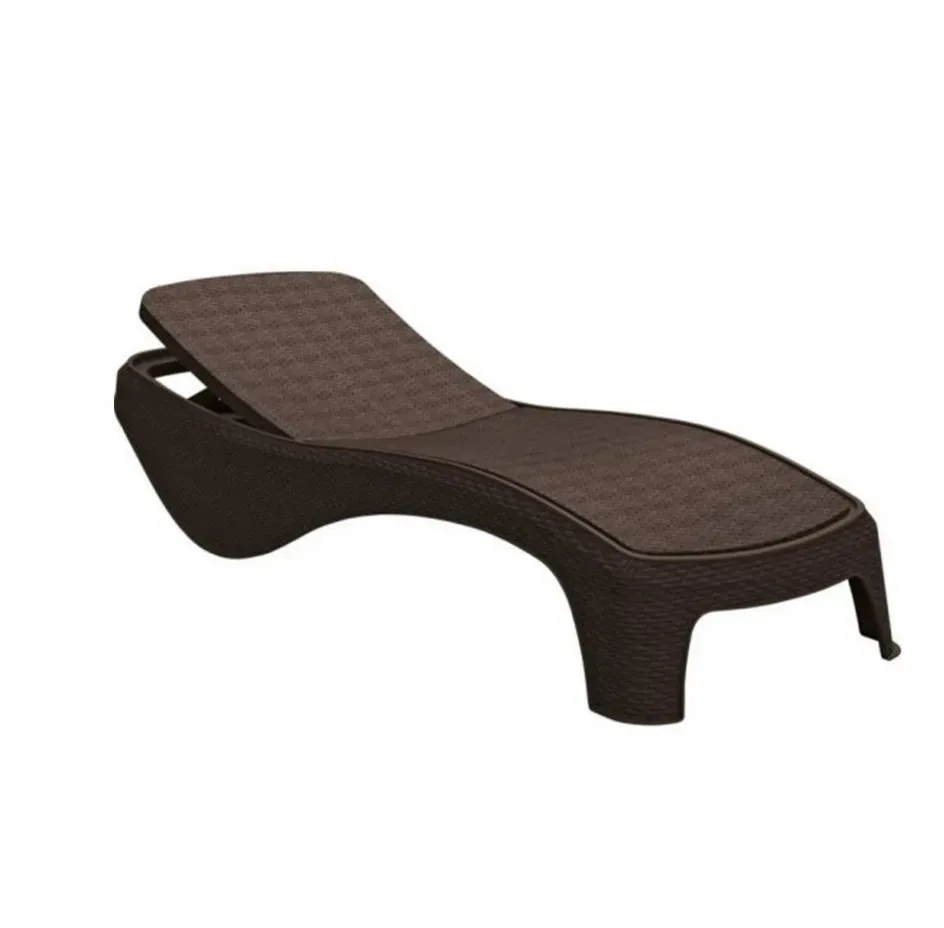 Atlantic Liegesessel, whiskeybraun