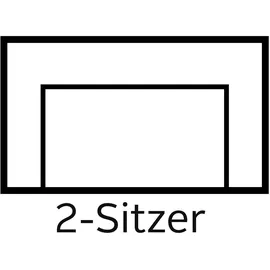 INOSIGN 2-Sitzer INOSIGN "BEATRICE, erhältlich in trendigen Stoffoptionen, B/T/H: 143/73/92 cm", grau, B:195cm H:92cm T:107cm, Sofas, In hochwertiger Verarbeitung, incl. 2 großen Zierkissen in Korpusfarbe