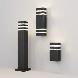 Maytoni Außenwandleuchte Aluminium, Stahl 33,0 cm 1x E27 schwarz