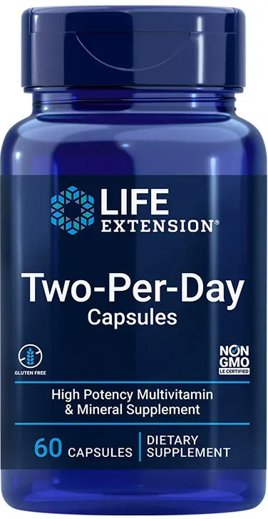 Life Extension Two-Per-Day Multivitamin und Mineralstoff Kapsel (60 Kapseln)